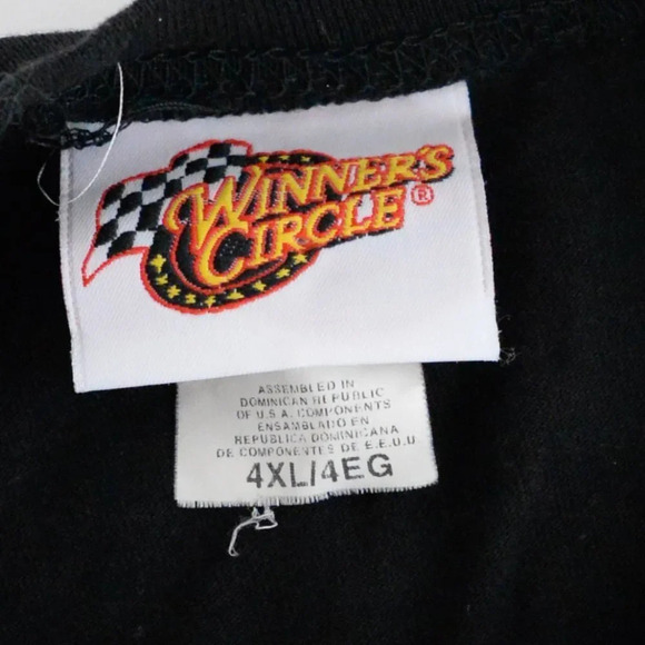 Vintage 90's Dale Earnhardt Sr. Winners Circle HOF Black Long Sleeve  Shirt 4XL - Picture 5 of 11